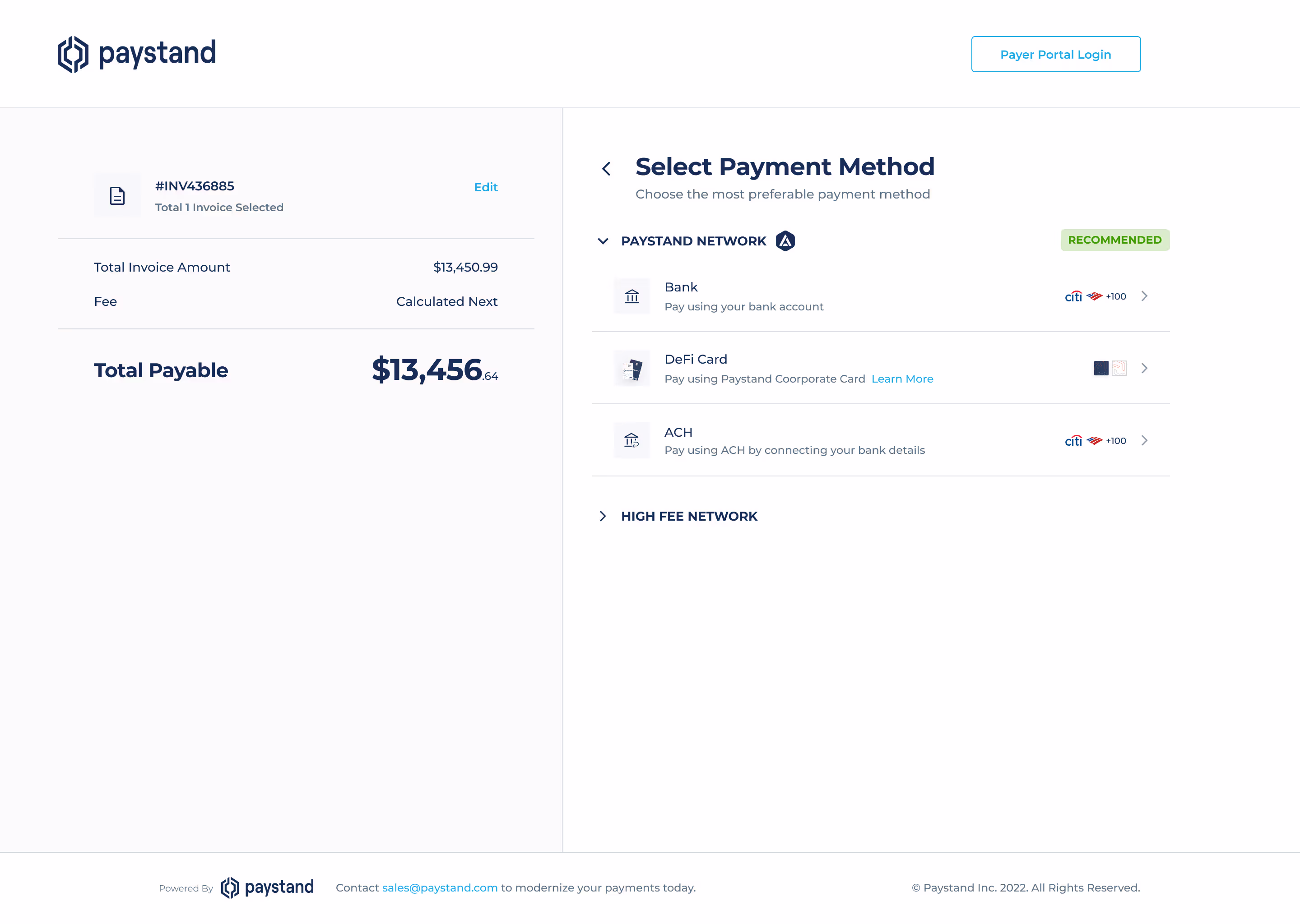 Early checkout concept showing another variation of the payment step