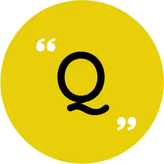 Qtoniq logo shown on the first of three background variants
