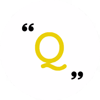 Qtoniq logo shown on the third of three background variants