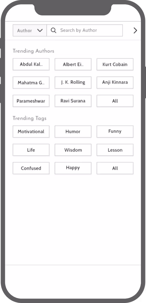 Qtoniq high-fidelity wireframe, screen 6 of 8