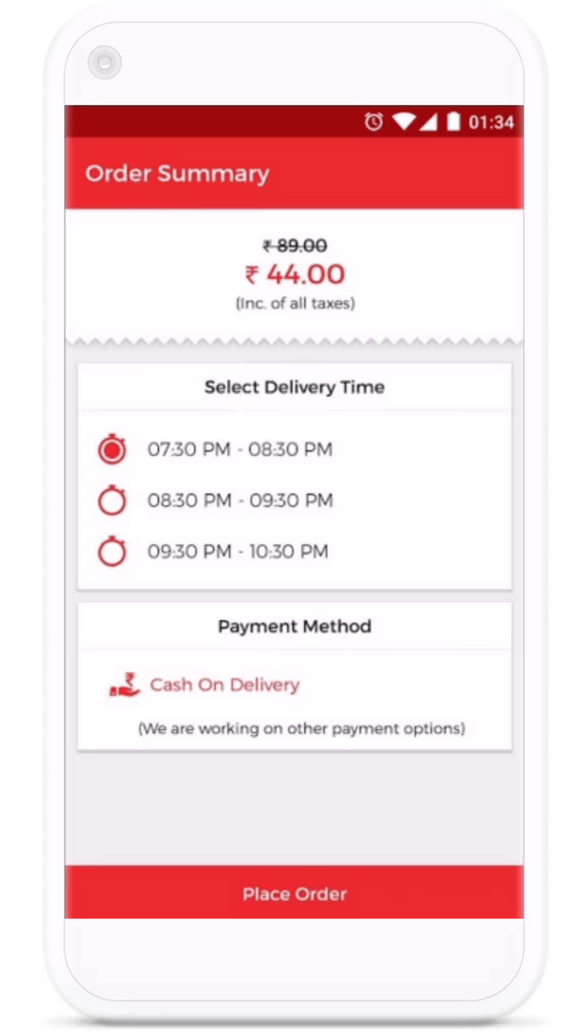 PocketChef final app screen, screen 7