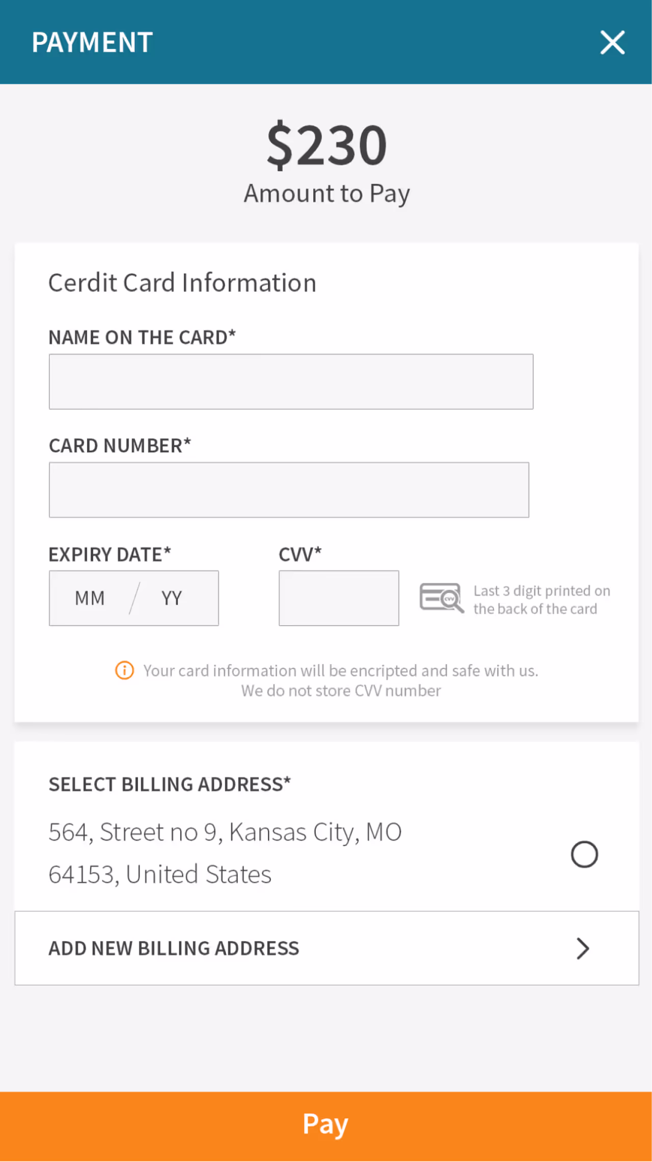 Resqyou mobile app screen 20 of 30 from the Missouri traffic-ticket amendment flow
