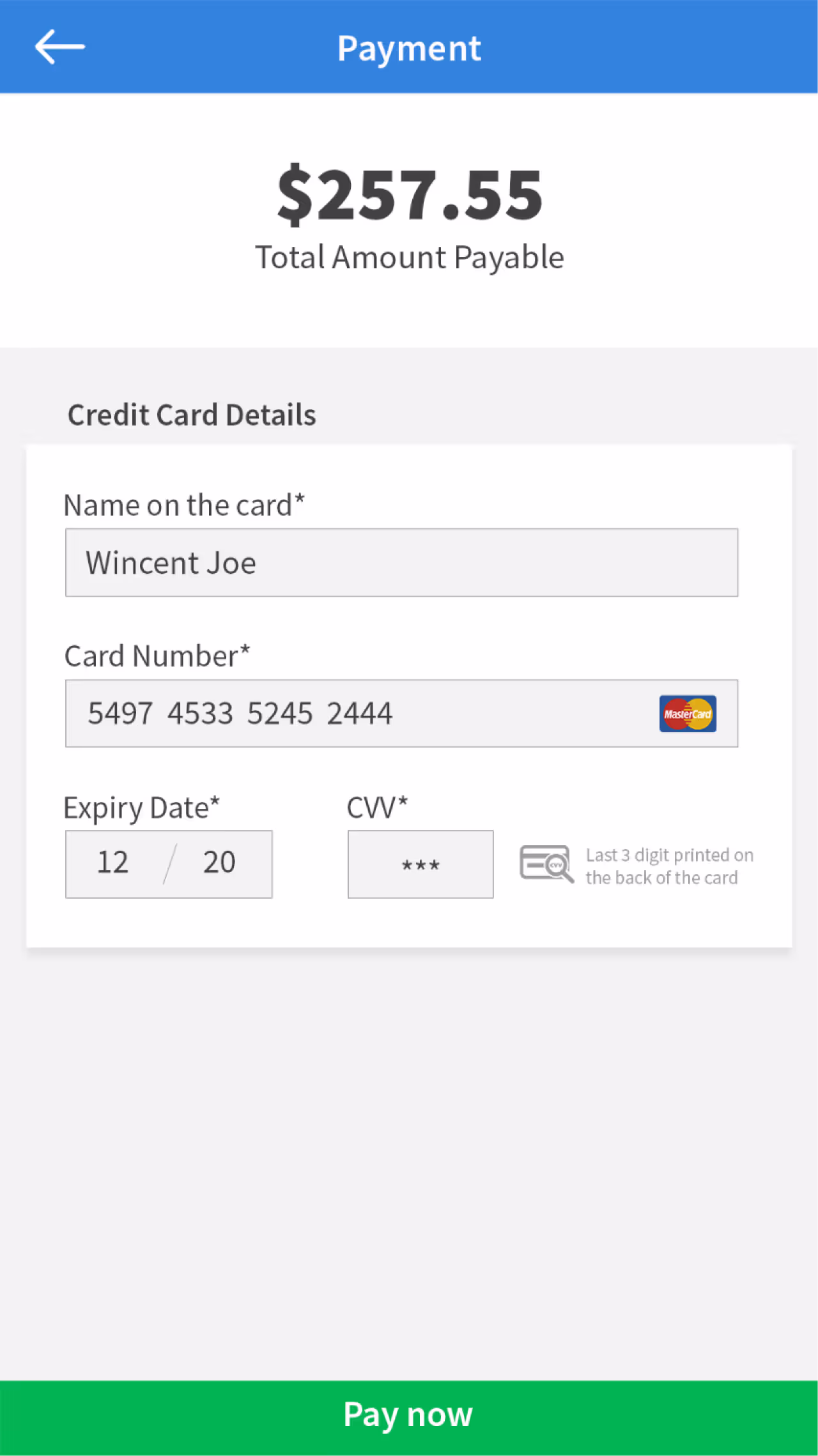 Resqyou mobile app screen 25 of 30 from the Missouri traffic-ticket amendment flow