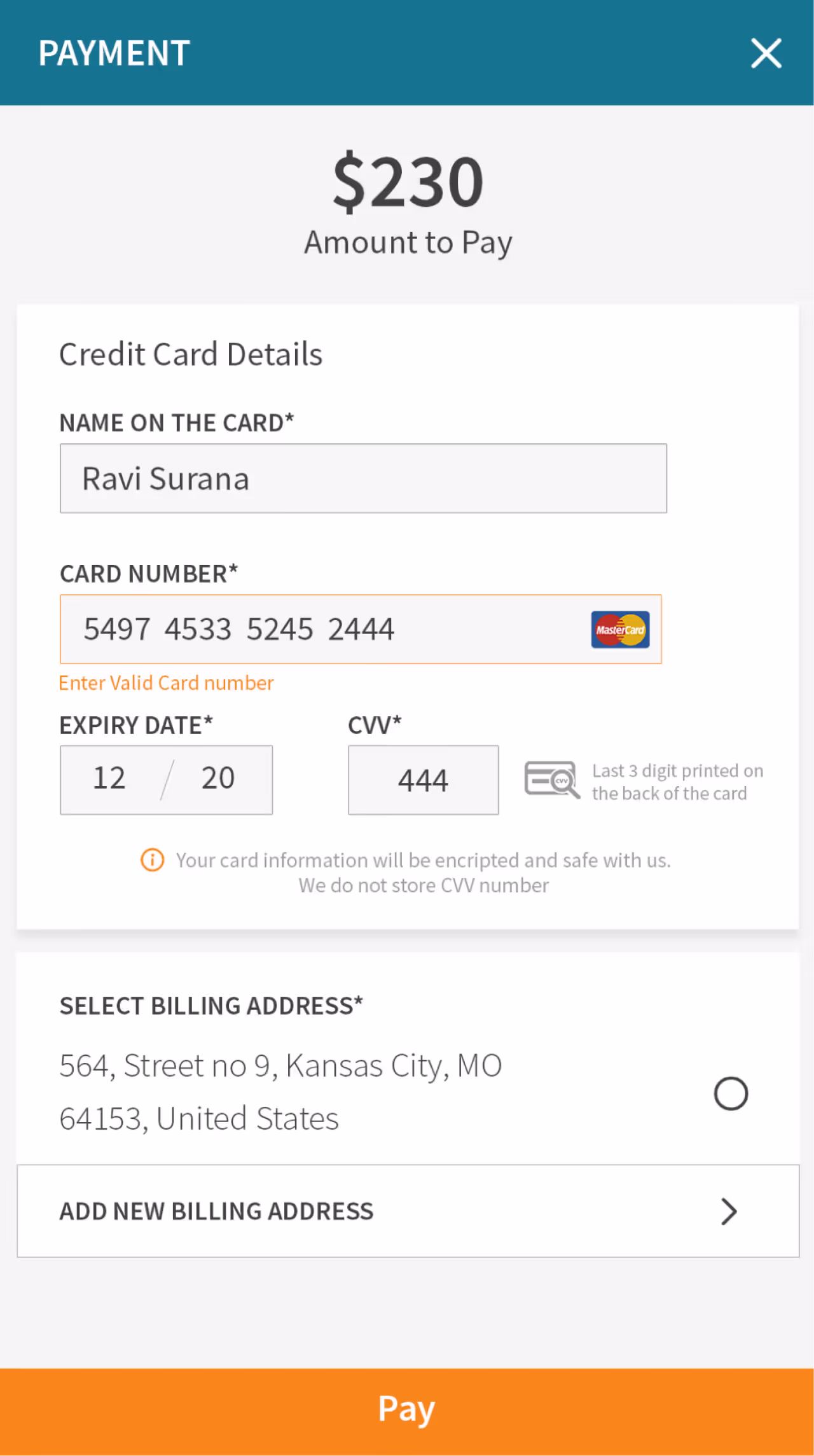 Resqyou mobile app screen 22 of 30 from the Missouri traffic-ticket amendment flow