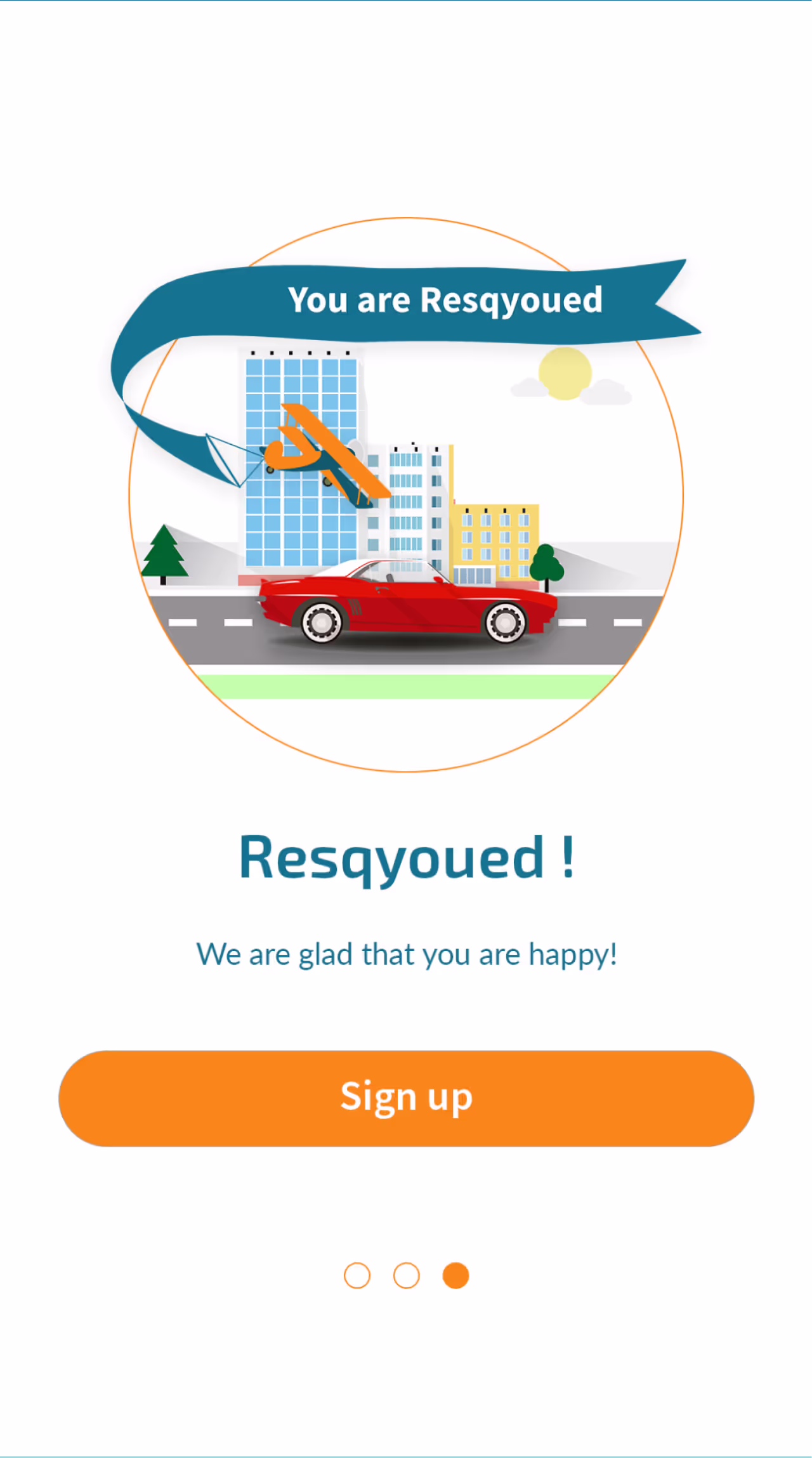 Resqyou mobile app screen 5 of 30 from the Missouri traffic-ticket amendment flow