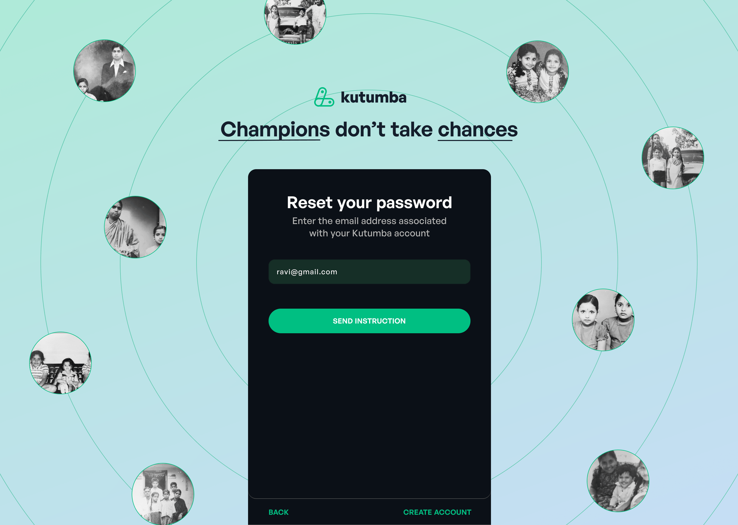 Kutumba app screen 3