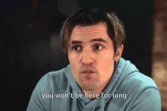 Reaction meme captioned ‘you won’t be here for long,’ illustrating the engineering head’s initial skepticism about investing in a design system