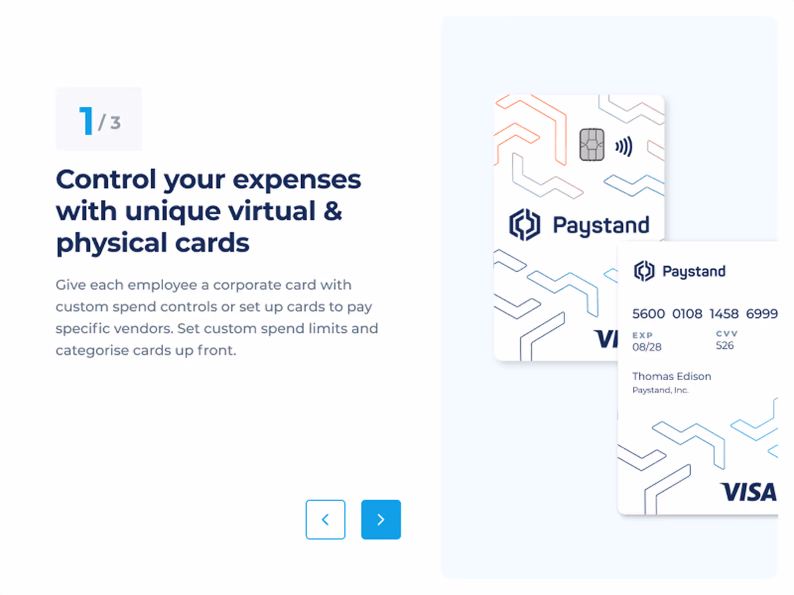 Defi Card product screen design